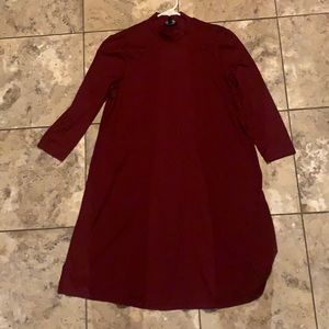 3/4 sleeve shirt dress